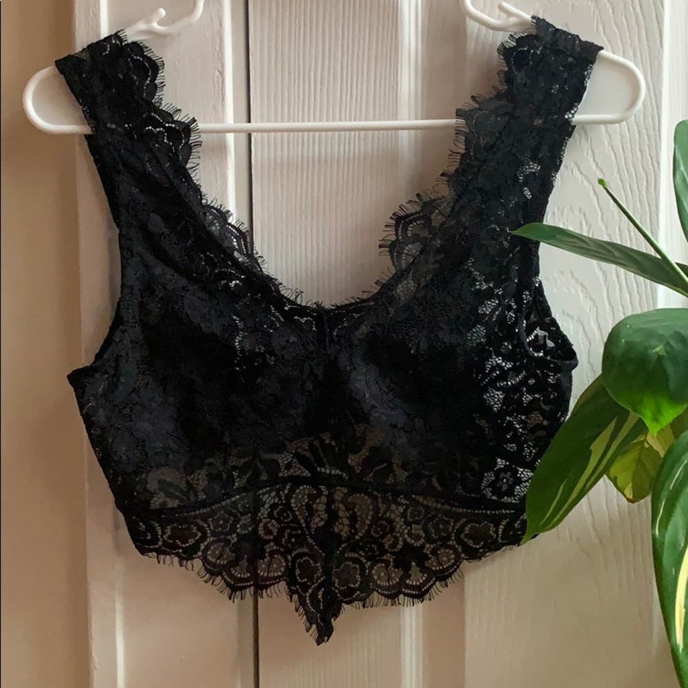 Rehab Black Lace Bralette